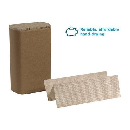PACIFIC BLUE BASIC Pacific Blue Basic Multifold Paper Towels, 1 Ply, Brown, 4000 PK 23304